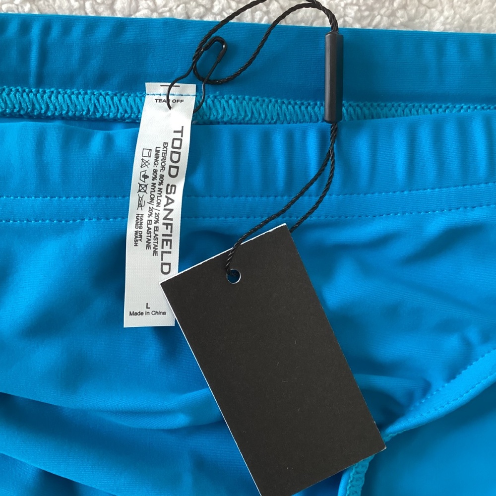 NWT Blue Surf Deep Swim Brief by Todd Sanfield - Picture 2 of 5